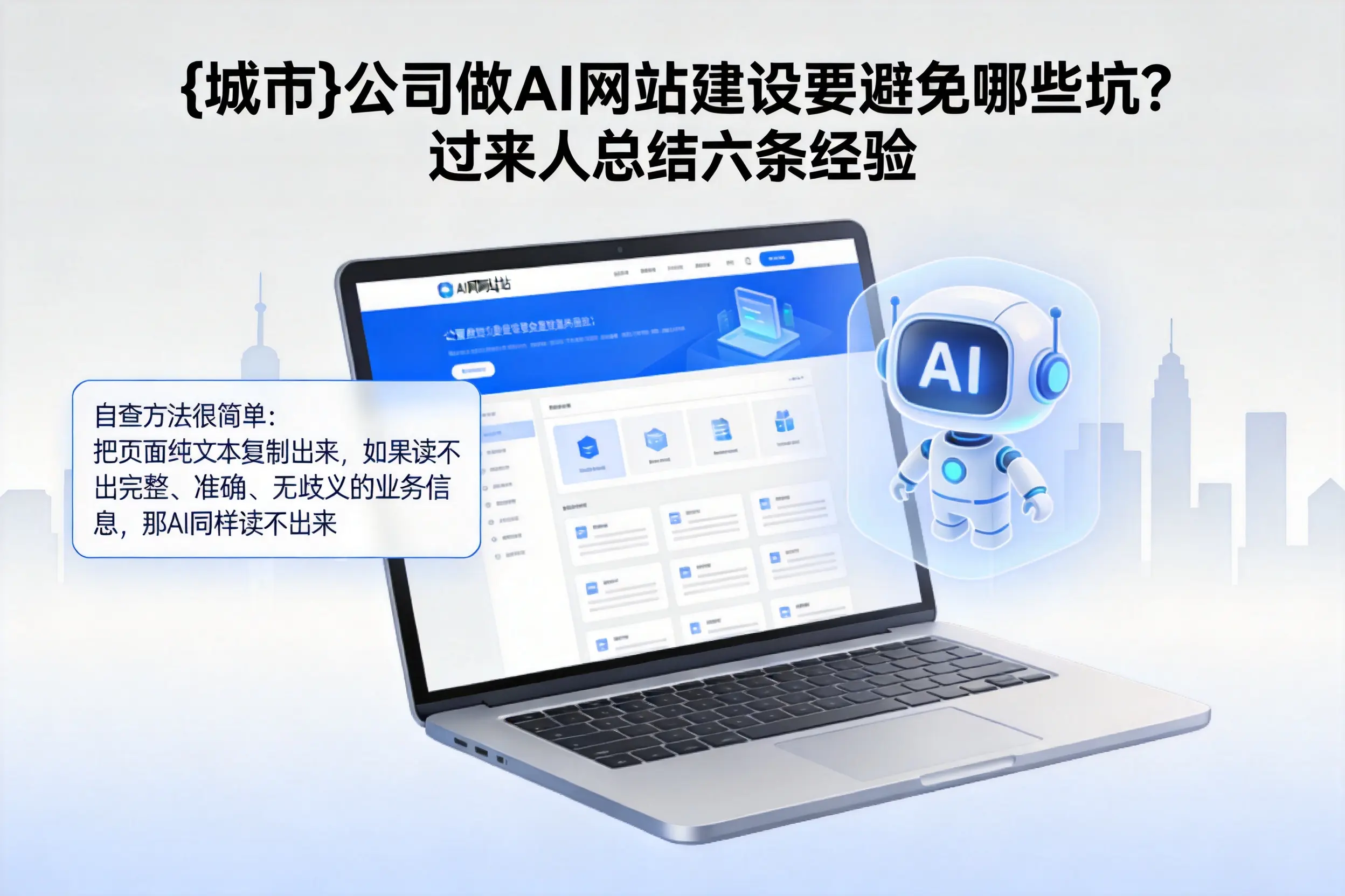 汕尾公司做AI网站建设要避免哪些坑?过来人总结六条经验