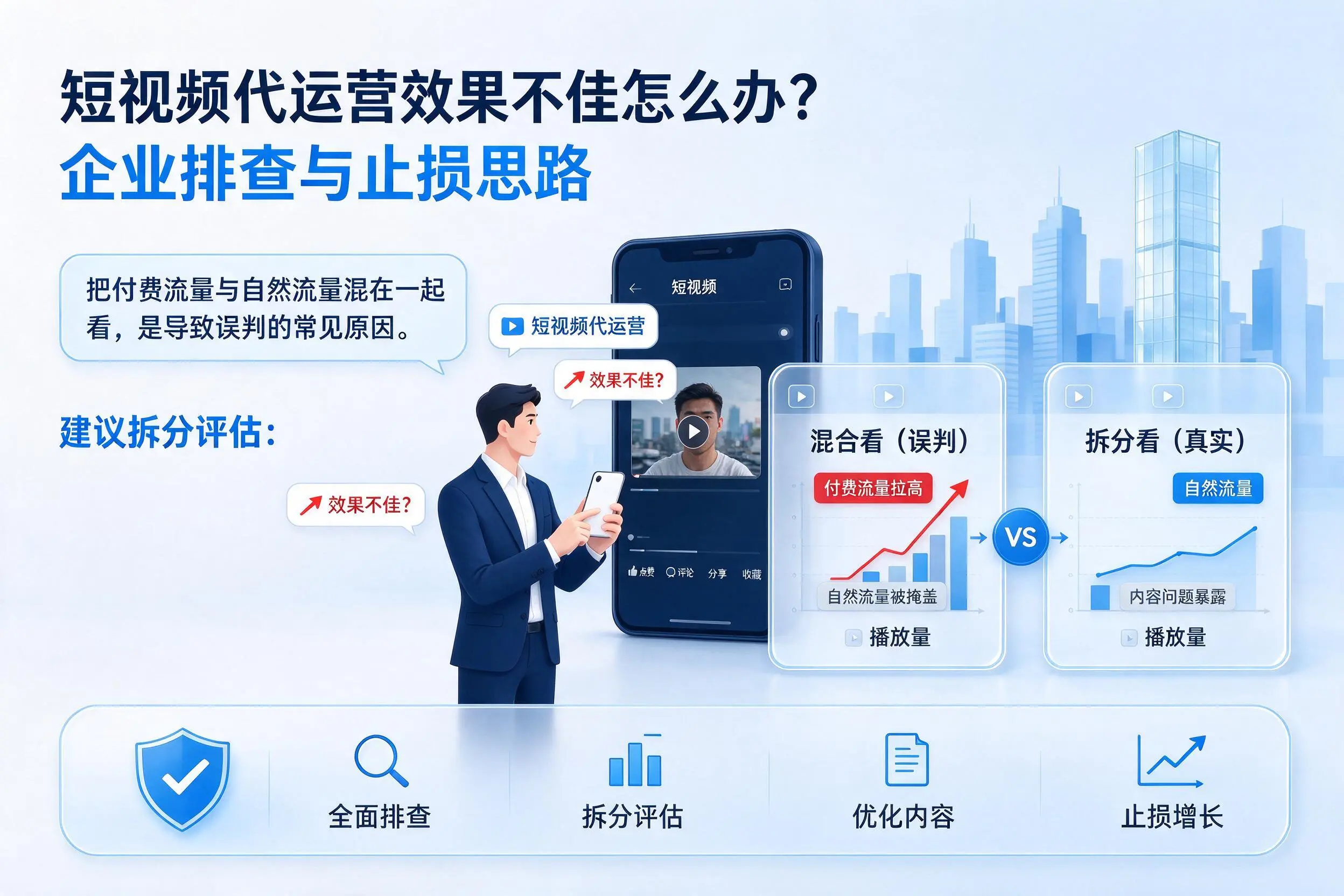 短视频代运营效果不佳怎么办?汕尾企业排查与止损思路