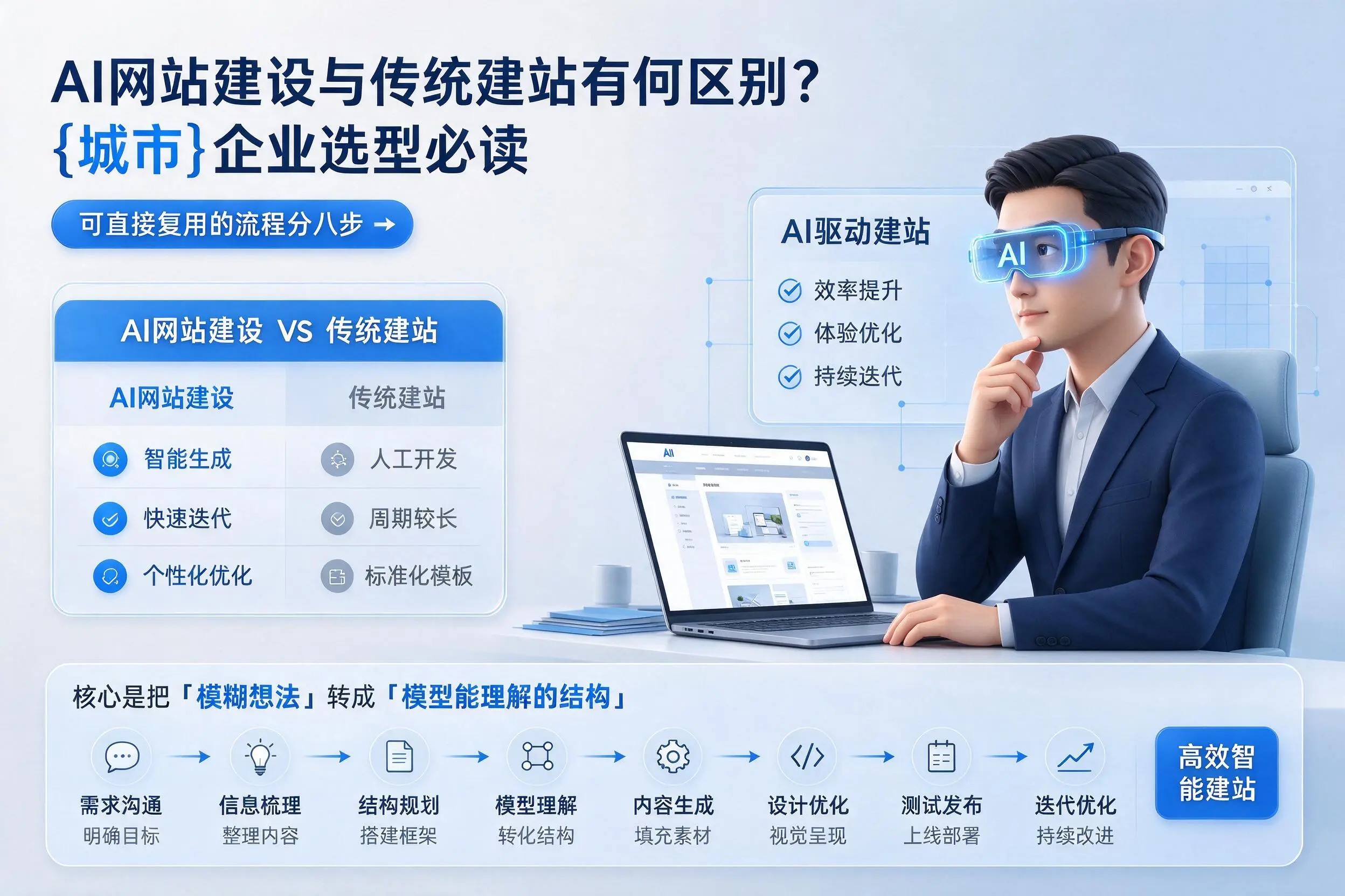 AI网站建设与传统建站有何区别？汕尾企业选型必读