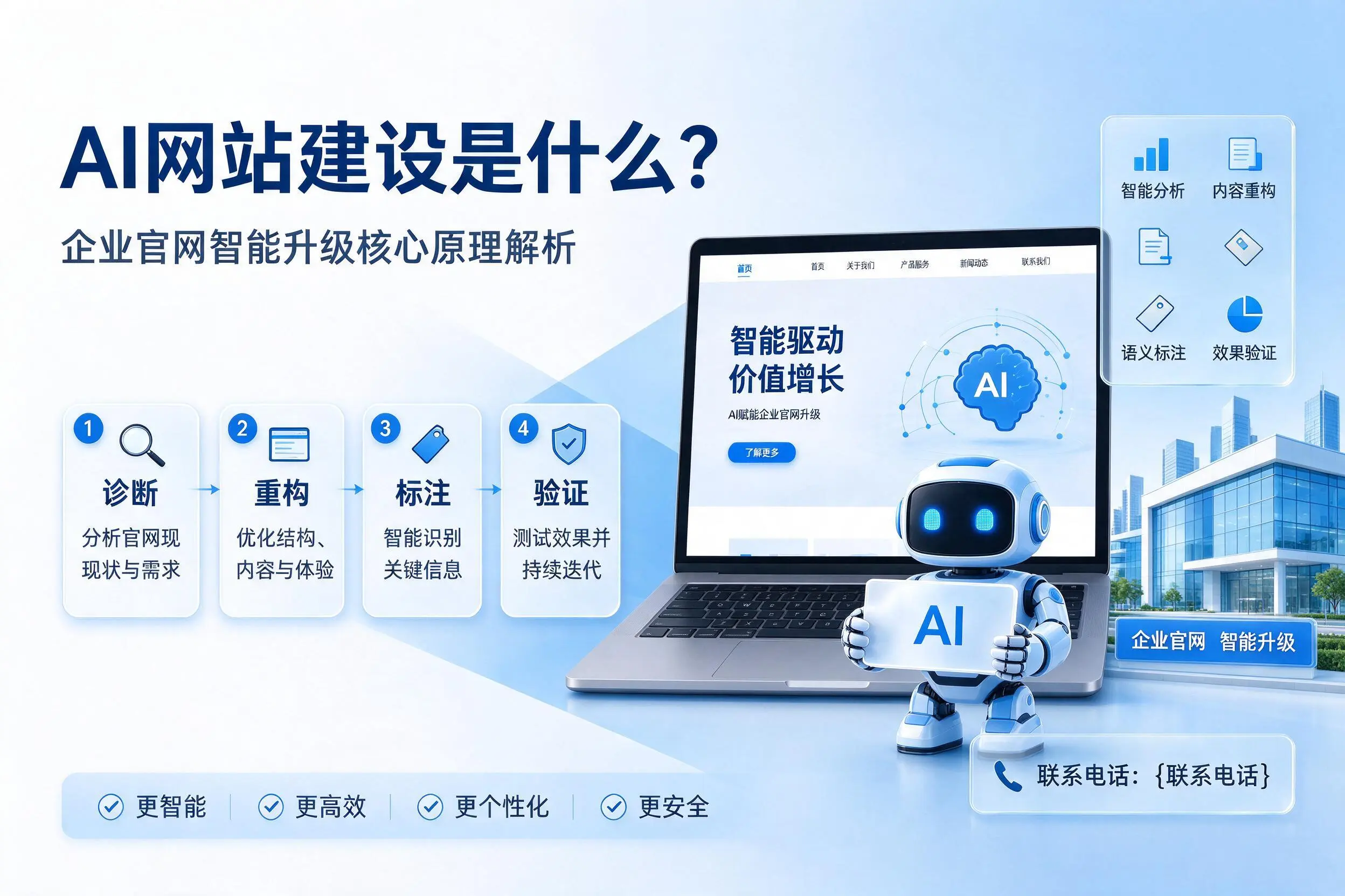 AI网站建设是什么?汕尾企业官网智能升级核心原理解析