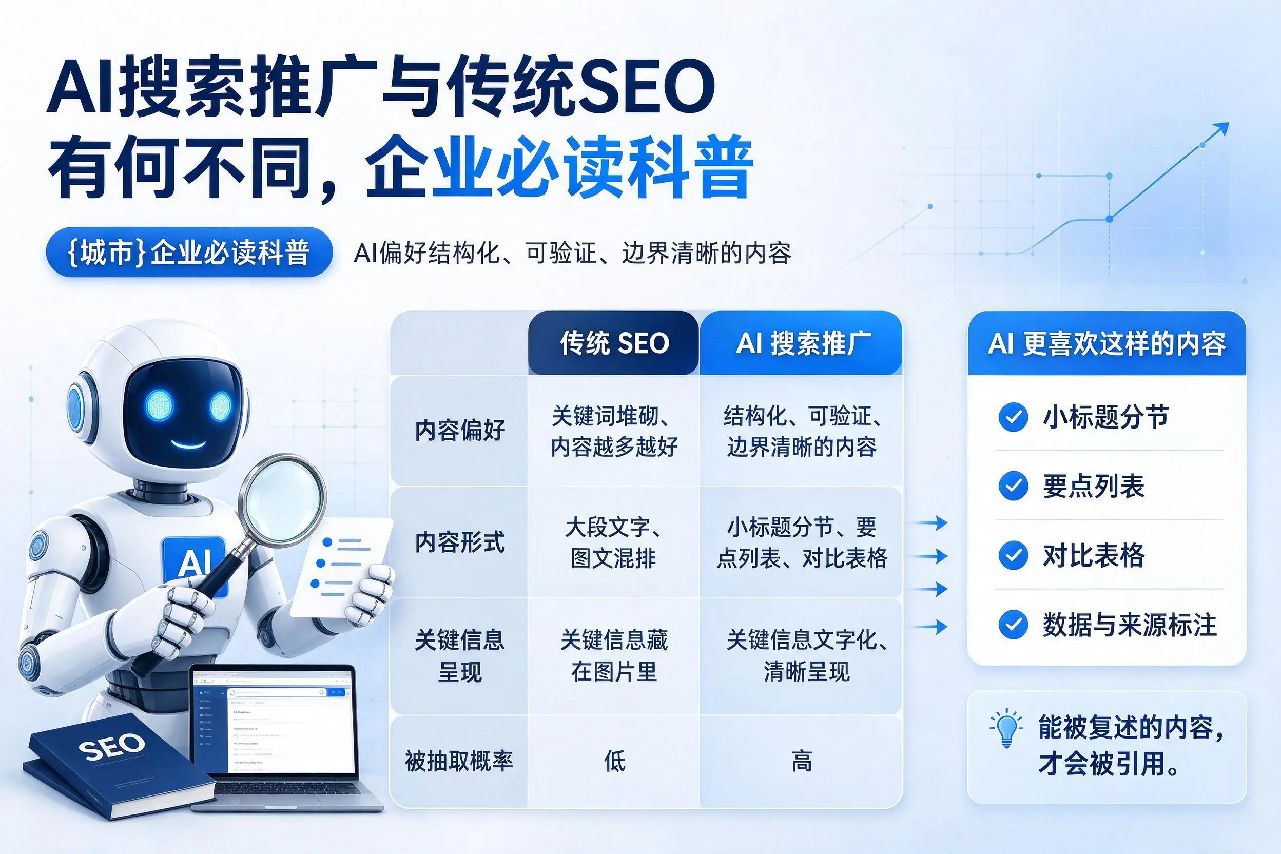 AI搜索推广与传统SEO有何不同，汕尾企业必读科普